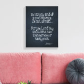 Bijbelvers over kracht en moed Joshua 1.9 Canvas Afdruk (Insitu (Woonkamer))
