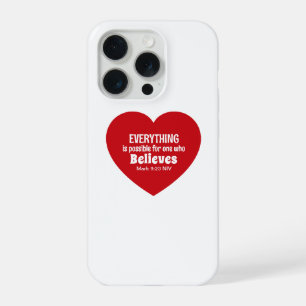 Bijbelvers Rode Hart Mijmerwaardig Aanmoedigend Ge iPhone 15 Pro Hoesje