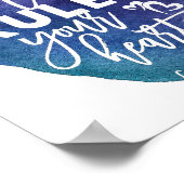 Bijbelvers, Scriptkunst, Colossians 3:15 Poster (Hoek)