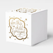 Bijbelvers uit 1 Samuel 1:27 Bedankdoosjes (Voorkant Zijde)