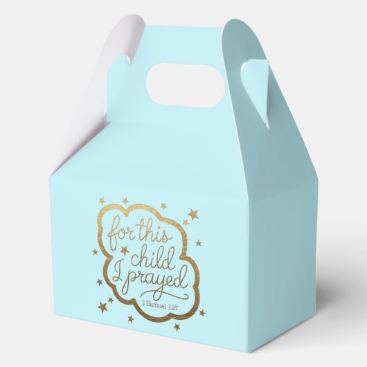Bijbelvers uit 1 Samuël 1:27 Gunstbox Bedankdoosjes (Voorkant)