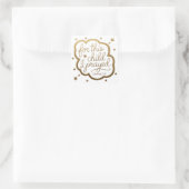 Bijbelvers uit 1 Samuel 1:27 Vierkante Sticker (Tas)