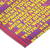 Bijbelvers van 2 Timothy 2:15. Korte Tafelloper (Hoek)