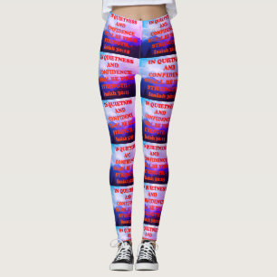 Bijbelvers van Isaiah 30:15. Leggings