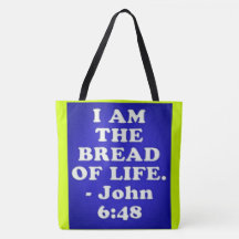 Bijbelvers van John 6:48.