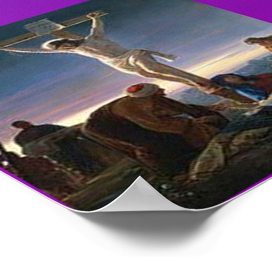 Bijbelvers van Romans 5:8. Poster (Hoek)