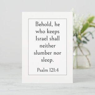 Bijbelvers voor slaap, Psalm 127:2, Modern Eenvoud Kaart