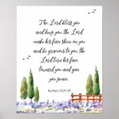 Bijbelvers - zegen: The Lord scripture poster (Voorkant)