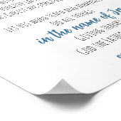 Bijbelverse Afbeelding van de Schuur van de Schuur Poster (Hoek)