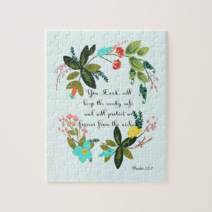 Bijbelverse art - psalm 12:7 legpuzzel