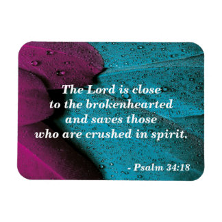 Bijbelverse Briefkaart Psalm 34:18 Gebroken Magneet