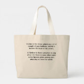 Bijbelverse Canvas tas (Achterkant)