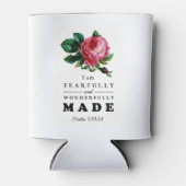 Bijbelverse, comfortabel en prachtig gemaakt Roos Blikjeskoeler (Voorkant)