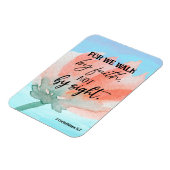 Bijbelverse Corinthians Floral Magneet (Linkerzijde)