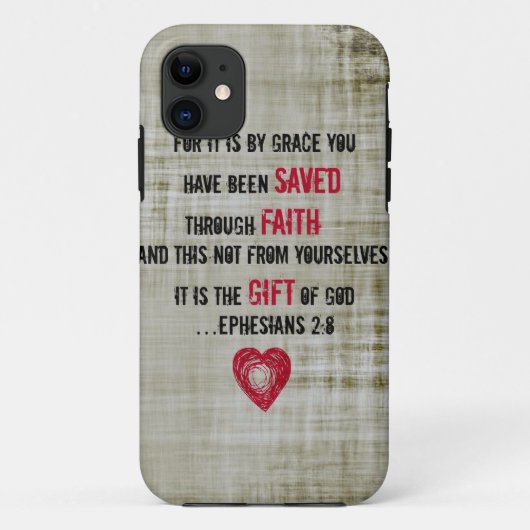 Bijbelverse esthesians 2:8 Case-Mate iPhone case (Achterkant)