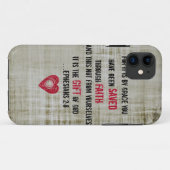 Bijbelverse esthesians 2:8 Case-Mate iPhone case (Achterkant (horizontaal))