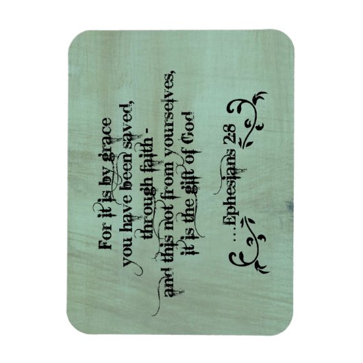 Bijbelverse esthesians 2:8 magneet (Verticaal)