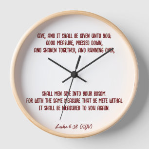 Bijbelverse Giving Luke 6:38 (KJV) Valentijnsdag