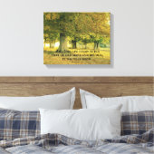 Bijbelverse: God zag het goed Canvas Afdruk (Insitu (Slaapkamer))