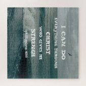 Bijbelverse Inspirerend citaatscripts Jigzaag P Legpuzzel (Horizontaal)