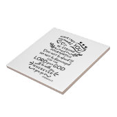 Bijbelverse Joshua 1:9 Tegeltje (Zijkant)