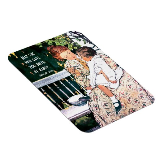 Bijbelverse Moederdag kunstnetten Magneet (Rechterzijde)