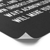 Bijbelverse Proverbs 3:5-6, zwart-wit Poster (Hoek)