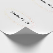 Bijbelverse Psalm 46:10 Cadeaupapier (Hoek)