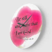 Bijbelverse Psalm 46:10-ventilatorwandklok Grote Klok (Hoek)