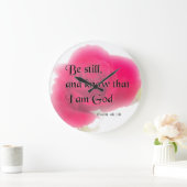 Bijbelverse Psalm 46:10-ventilatorwandklok Grote Klok (Huis)