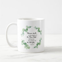 Bijbelverse psalm 91 Eucalyptus Wreath Christelijk