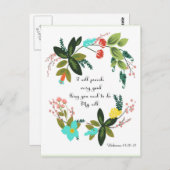 Bijbelversen Art - Hebreeuwen 13:20-21 Briefkaart (Voorkant / Achterkant)