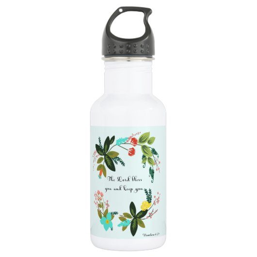 Bijbelversen art - nummers 6:24 waterfles (Voorkant)