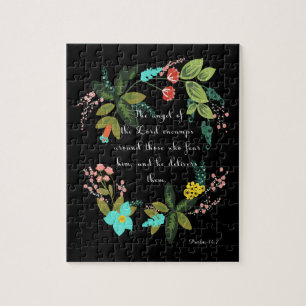 Bijbelversen art - psalm 23:2 legpuzzel