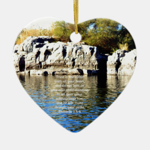 Bijbelversen Citaat over Trustwoorden 3:5-6 Keramisch Ornament