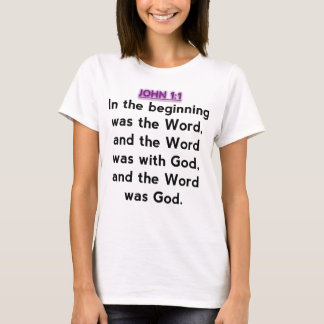 Bijbelversen - John 1:1 T-shirt