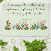 Bijbelverses Art - Isaiah 61:3 Theedoek (Gevouwen)