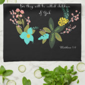 Bijbelverses Art - Matthew 5:9 Theedoek (Gevouwen)