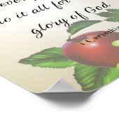 Bijbelversie, 1 Corinthians 10:31 Poster (Hoek)