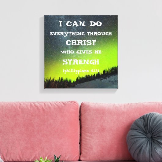 Bijbelversie Inspirerend offerte-scripts Canvas Afdruk (Insitu (Woonkamer))