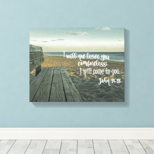 Bijbelversie (John) Canvas Afdruk (Insitu (Houten vloer))