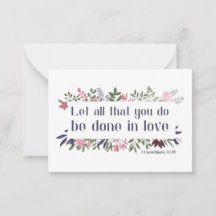 Bijbelversie: Laat alles wat je doet in liefde geb