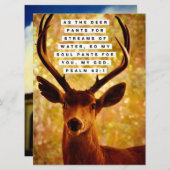 Bijbelversie - Psalm 42:1 (Voorkant / Achterkant)