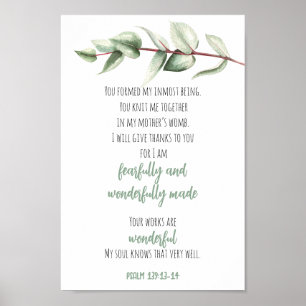 Bijbelversie van de muur van de Schrift Kunst Groe Poster