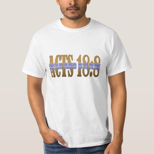 Bijbelversie - wetten 18;8 t-shirt (Voorkant)
