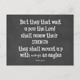 Bijbelversie: Wings as Eagles Briefkaart