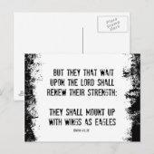 Bijbelversie: Wings as Eagles Briefkaart (Voorkant / Achterkant)