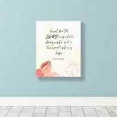 Bijbelversum, 8x10 artistieke, gerasterde canvasaf canvas afdruk (Insitu (Houten vloer))