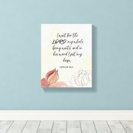 Bijbelversum, 8x10 artistieke, gerasterde canvasaf canvas afdruk (Insitu (Houten vloer))