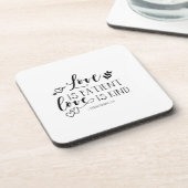 Bijbelversum Corinthians scriptie Hard Plastic Bier Onderzetter (Linkerzijde)